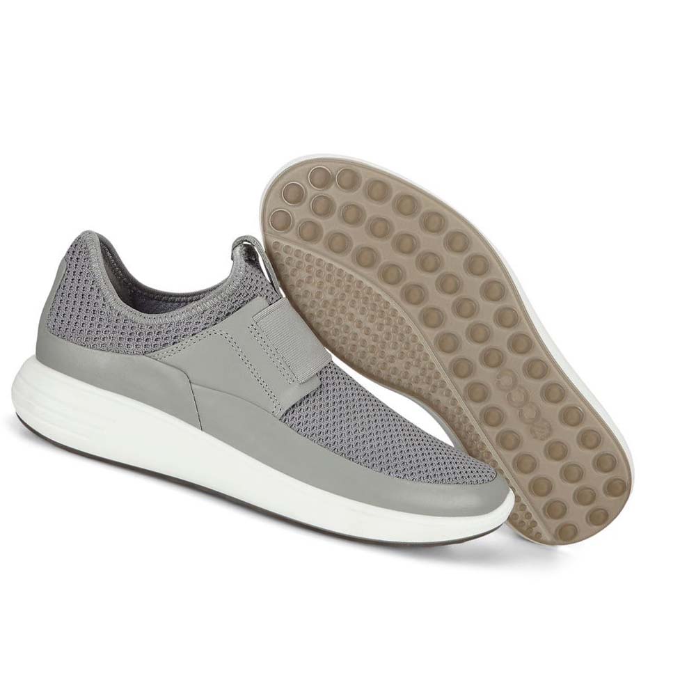 Women's Ecco Soft 7 Runner Slip-on Casual Shoes Grey | Canada 75HAP